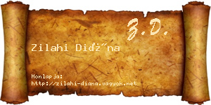 Zilahi Diána névjegykártya